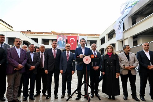 Çevre, Şehircilik ve İklim Değişikliği Bakanı Kurum İlimizde İncelemelerde Bulundu
